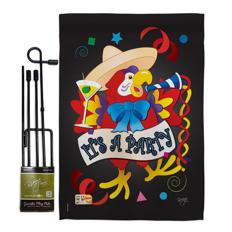 Double Sided 18.5'' H x 13'' W Polyester Animal Flag Set