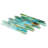 Waterscape 11.82" x 12" Glass Brick Joint Mosaic Wall Tile