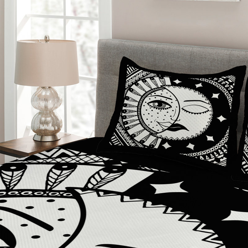 Polyester Coverlet, King Bedspread + 2 Shams