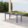 109" L X 35.4" W Long Extendable Rectangular Aluminum Outdoor Dining Table for 8-10 Person
