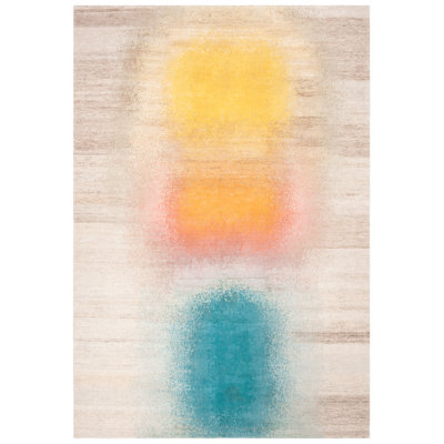 Hand Knotted Beige/Gold Area Rug