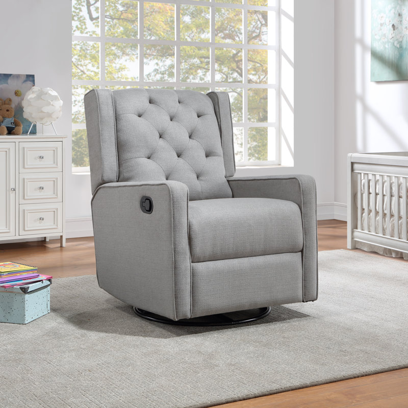 Bryton Swivel Recliner Glider, Pebble