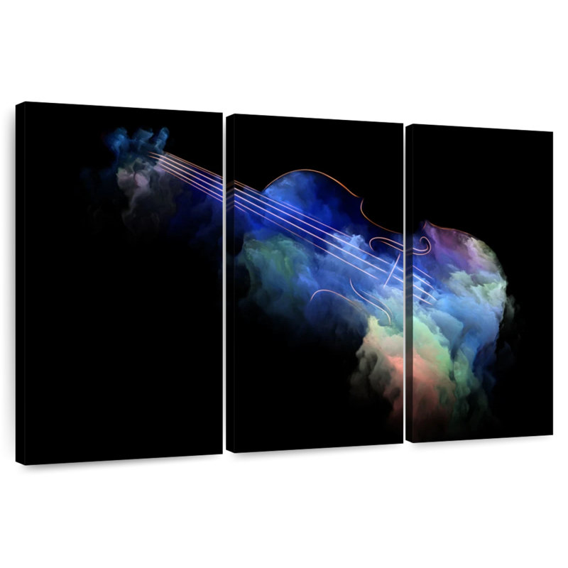 Abarca Abstract Violin, 42" H x 65" W