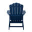 Chaise Adirondack de patio avec repose-pieds Outsunny