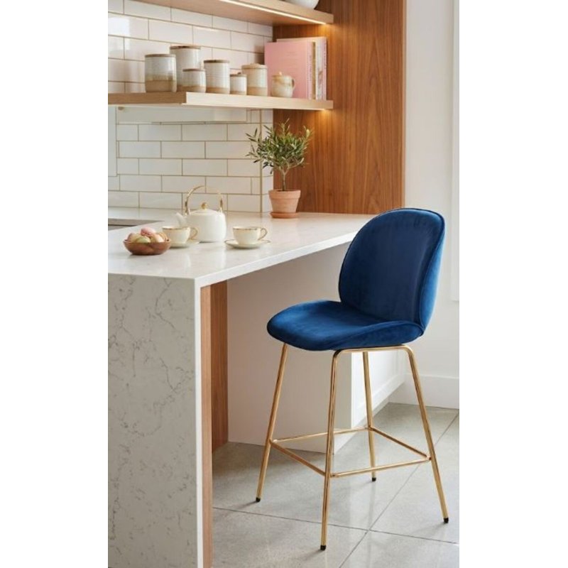 Lady Velvet Stool, Blue