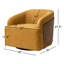 Fauteuil demi-tonneau rotatif en simili cuir Andretta-1428319685