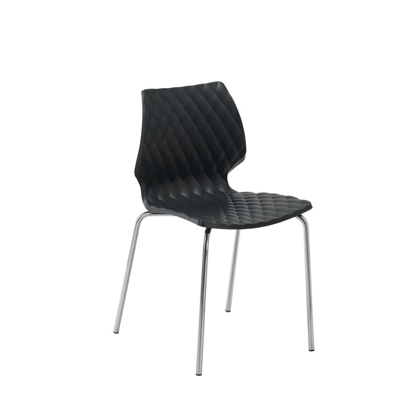 Chaise d'appoint UNI, Noir, Blanc