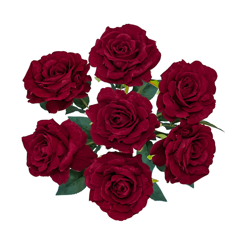 Bouquet de fleurs en velours artificiel
