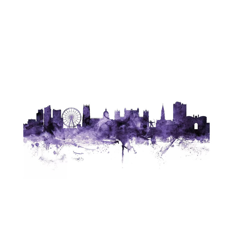 Nottingham, England Skyline by Michael Tompsett - Wrapped Canvas Gallery-Wrapped Canvas Giclée