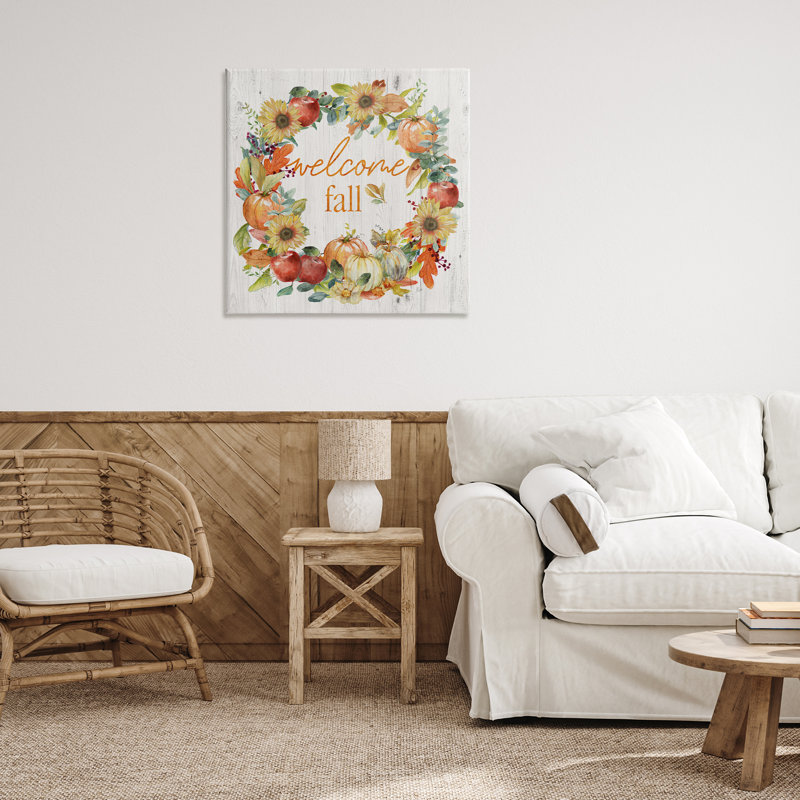 Art mural sur toile Welcome Welcome, H 30 po x l 30 po