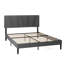 Beda Upholstered Bed Frame with Padded Tufted Headboard-1224601637-1224601636