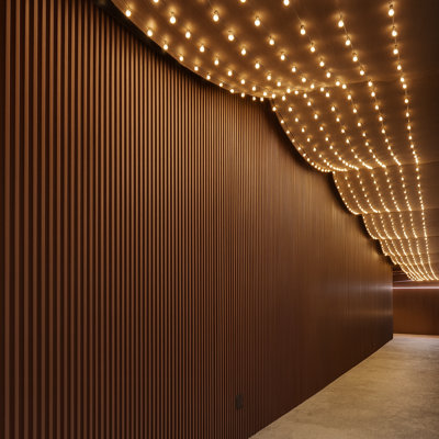94.5" x 5.75" Shiplap Wood Wall Paneling – 3D Acoustic Decorative Wall & Ceiling Panels
