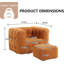fauteuil à billes avec repose-pieds-64530841