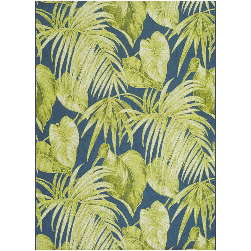 Conswala Machine Woven Indoor/Outdoor Area Rug, Rectangle 5'3" x 7'1"