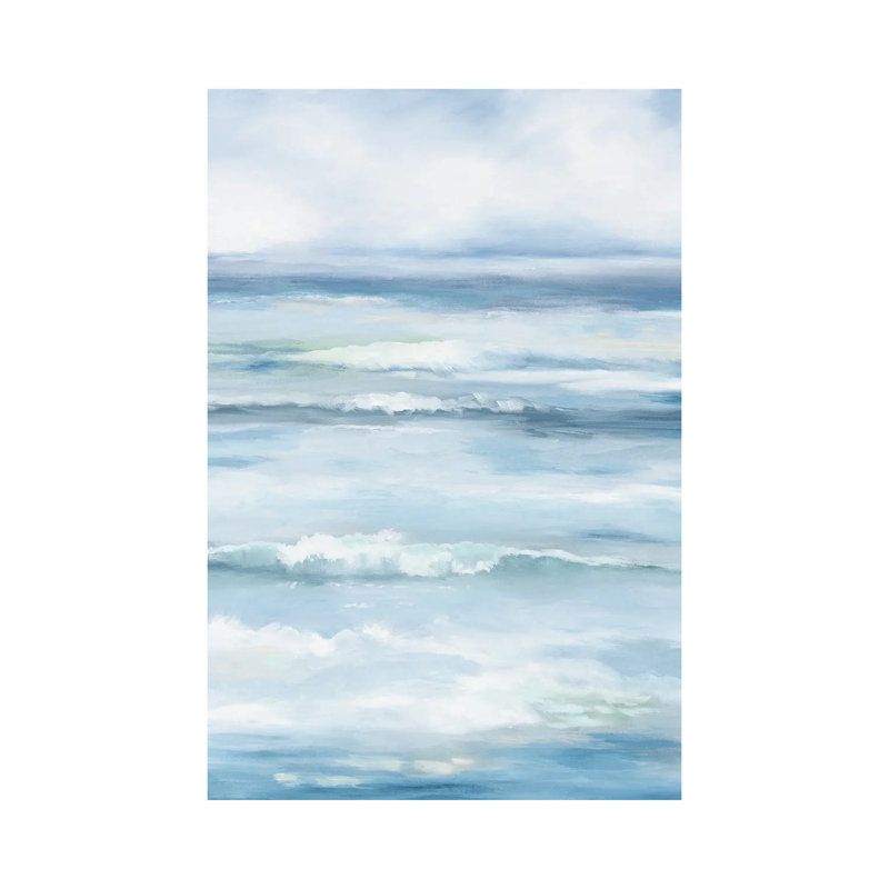 Into The Ocean by Danusia Keusder - Wrapped Canvas Painting, 20.32 cm H x 30.48 cm W