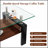 Modern Rectangle Coffee Table with Tempered Glass Top and MDF Storage Shelf, Perfect for Stylish and Functional Living Spaces.-1084267208-1084267210
