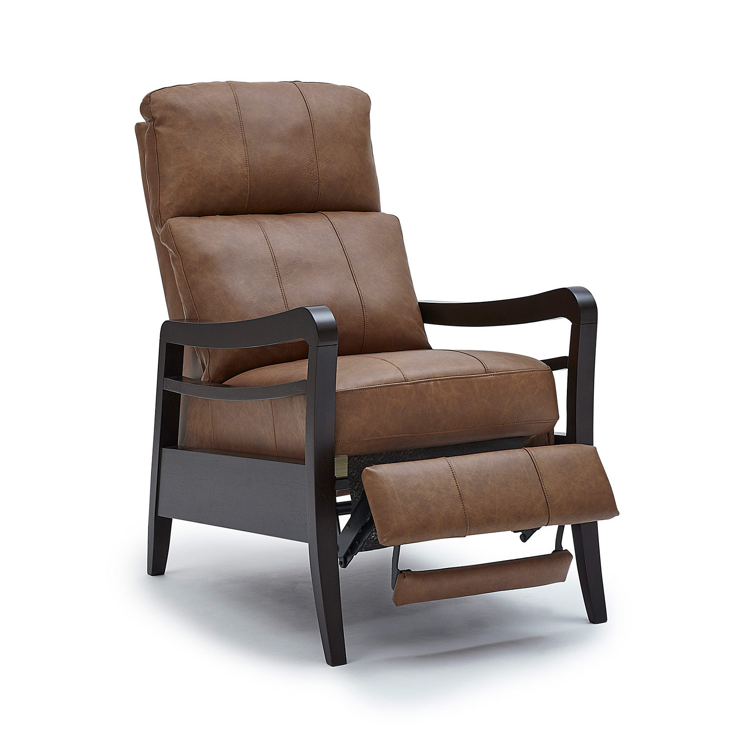 Gracelyn 27" Recliner, Mink Full Grain Leather, Espresso, Power