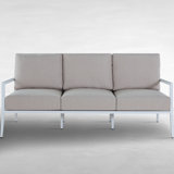 Bermuda Aluminum and Cane Sofa