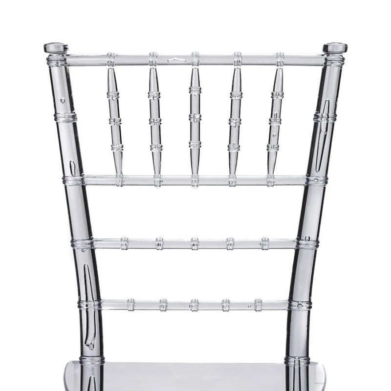 Ensemble de 2 chaises Chiavari en résine mince et visible par Chivari, Transparent, 2