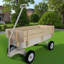 Transport extérieur, tous les terrains, rampes en bois, pneus solides, transport de jardin