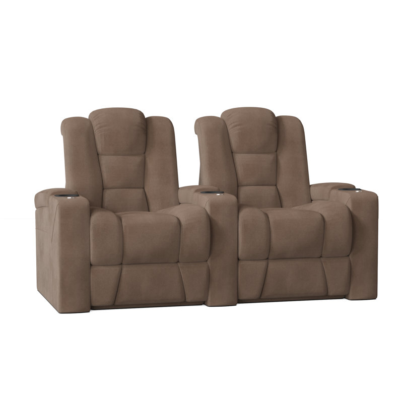 Sièges de rangée de cinéma (rangée de 2), Sable Smartsuede