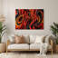 «Biomorphic Abstraction 84», art mural en métal noir-1025865005