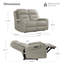 Canapé inclinable électrique en cuir véritable avec repose-tête électrique Olathe-1197369657