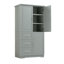 Armoire de rangement haute et large avec portes pour salle de bain / bureau-1705512914