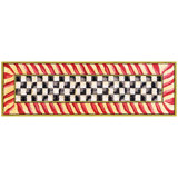 Courtly Check® Red/Gold Washable Rug