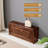 Contemporary Minimalist Dark Brown Solid Wood Flip Storage Bench-1336936182