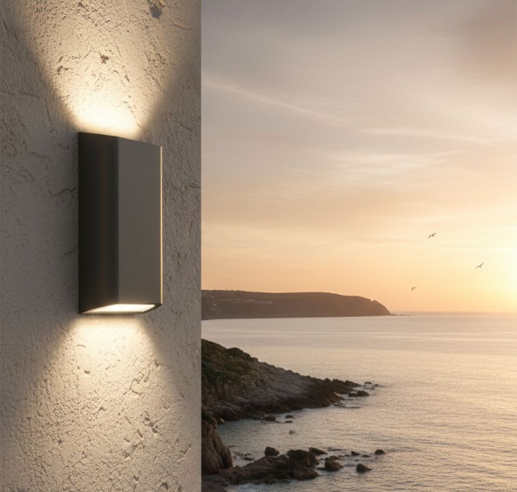 22cm H Integrated LED Outdoor Sconce