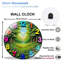 Horloge murale colorée avec une magnifique conception de paysage naturel - horloge murale moderne en verre 12 po