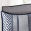 Édredon de luxe grand bleu marine 7 pièces - Motifs tissés avec édredon, taies décoratives, coussins décoratifs et jupe de lit-124264935-124264934