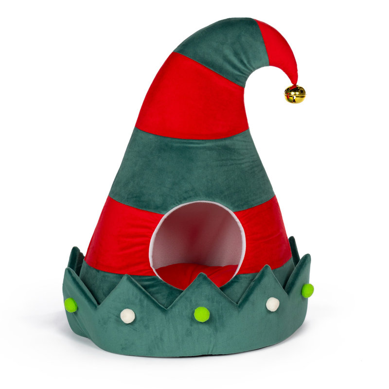 Jingle's Elf Cap Pet Bed Hideaway