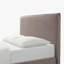 Lit plateforme en tissu d'ameublement
