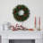Frosted Wreath with LED Lights and Berry Accents
