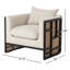 Fauteuil demi-tonneau en polyester 31,5 po Isidor-120199910-87081487