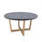 Teak Round Solid Wood Base Dining Table