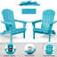 Ensemble de 2 chaises Adirondack d'extérieur Abril-1033402941