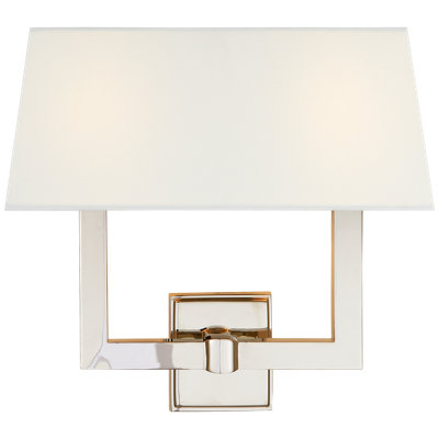 Chapman & Myers Square Tube Double Sconce