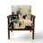 Paper Euphoria I - Upholstered Midcentury Modern Arm Chair-118659396-118659400