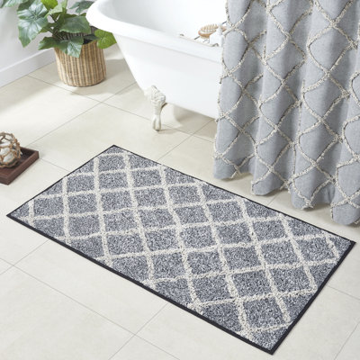 Bissen 100% Cotton Non-Slip Bath Mat