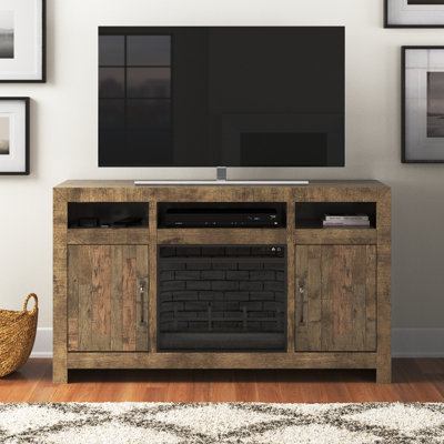 Esmarelda Solid Wood TV Stand for TVs up to 60"" with Fireplace Included -  Signature Design by Ashley, W775W4