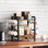  2-Tier Coffee Pod Holder, K Cup Holder Organizer with Mug Rack, Kitchen Cabinet Organizers, Coffee Mug Holder Stand
