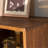 American style bookcase with glass doors