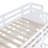 Space-saving Twin-over-twin Bunk Bed, Solid Wood, Castle Style With Storage - White
