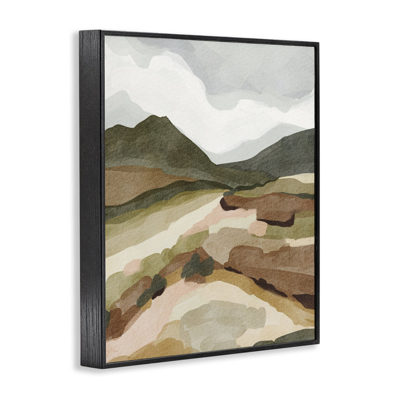 Beauté du désert, art de la giclée encadrée, conception par Nikita Jariwala, H 14 po x l 11 po, Giclée encadrée noir minuit