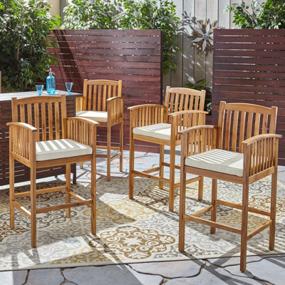 Brizza 30" Patio Bar Stool with Cushion