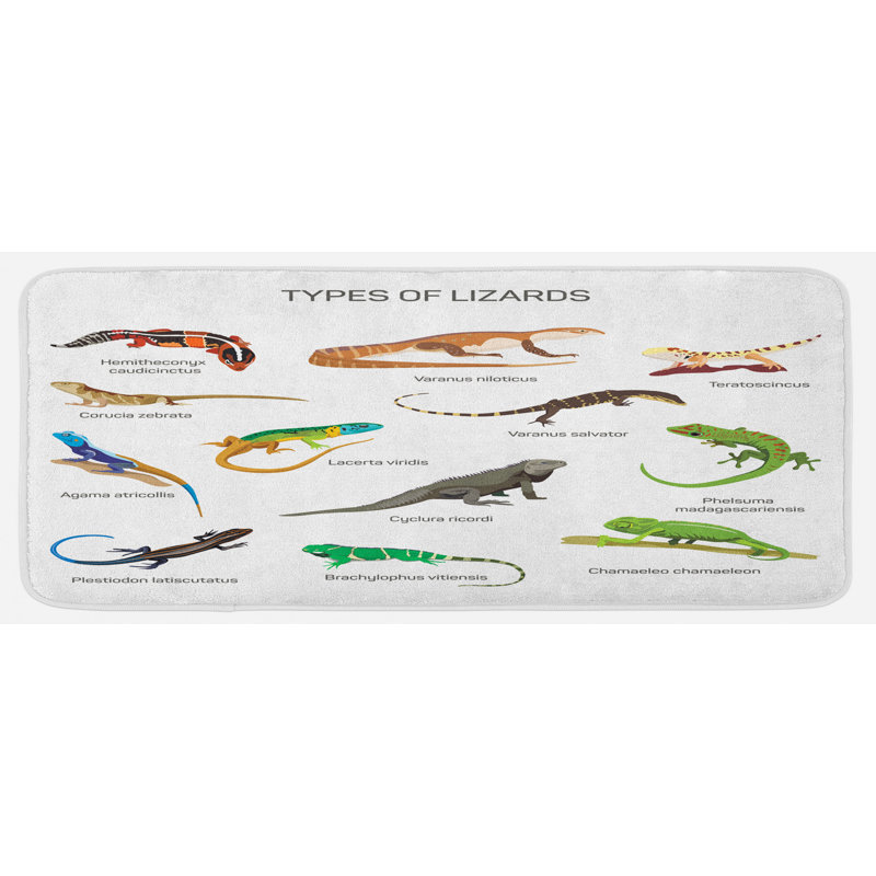 Tapis de cuisine reptile