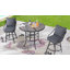 Ensemble bistro long avec coussins 45,3 po Abanoub